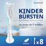 demirdental Ersatzbürsten for Kids passend für Philips Sonicare Ersatzbürsten Kids, Kinder Schallzahnbürsten, Kinder Ersatzbürsten ab 7 Jahre, entspricht HX6044, Türkis, 8er Set