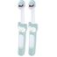 MAM Baby's Brush, Baby Zahnbürste mit kurzem Griff zum einfachen Halten, Kinderzahnbürste zur sanften Zahnreinigung, ab 6+ Monate, türkis (Packung mit 2)
