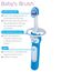 MAM Baby's Brush, Baby Zahnbürste mit kurzem Griff zum einfachen Halten, Kinderzahnbürste zur sanften Zahnreinigung, ab 6+ Monate, türkis (Packung mit 2)