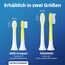 demirdental Ersatzbürsten für Kinder passend für Philips Sonicare Ersatzbürsten Kids, Compact Mini geeignet für 3-6 Jahre, entspricht HX6034 HX6033, Gelb, 3er Set