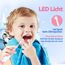 Seago Elektrische Zahnbürste Kinder ab 0-3 Jahr mit LED Licht, Weichen BPA-freiem Runder Gummierte Bürstenkopf, 2 Minuten Smart Timer, Wasserdicht IPX7, für Empfindliche Babyzähne, SG513(Rosa))