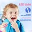 Seago Elektrische Zahnbürste Kinder ab 0-3 Jahr mit LED Licht, Weichen BPA-freiem Runder Gummierte Bürstenkopf, 2 Minuten Smart Timer, Wasserdicht IPX7, für Empfindliche Babyzähne, SG513(Lila Rosa)
