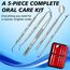 5pcs Hygiene Dental Scaler Edelstahl Zähne Reinigung Kit Hygiene Platte Haken Scaler Schaber für den professionellen Einsatz