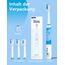 Seago Elektrische Zahnbürste Kinder ab 2, Kinderzahnbürsten mit 4 Extra Weiche Bürstenköpfe und LED Licht, 4 Modi 24000VPM Smart Timer Schallzahnbürste für Kleinkind Mädchen Jungen, SG-977(Hellblau)