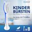 demirdental Ersatzbürsten for Kids passend für Philips Sonicare Ersatzbürsten Kids, Kinder Schallzahnbürsten, Kinder Ersatzbürsten ab 7 Jahre, entspricht HX6048, Dunkelblau, 8er Set