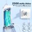 Munddusche Testsieger 2025, 4 Modi Professionelle Water Flosser, munddusche kabellos mit 350MLTank, Zahnzwischenraumreiniger mit 6 Jet-Tipps des Wasserdrucks für die Mundreinigung und Zahnspange