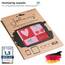 Johans® XXL Mikrofasertuch zur Reinigung von Smartphone, Tablet, Brille, Display, Kamera | Displaytuch, Brillenputztuch, Reinigungstuch | Optikerqualität in 30x30cm (Cherry Love)