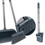 kör4u Besen-Set mit langem Stiel und Kehrschaufel - 180 Grad drehbarer Besenkopf, ergonomisch & platzsparend – für Tierhaare, Hartböden, Haushalt & Büro