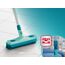 Leifheit Gummibesen Click System mit hygienischen Supraborsten und Wasserabziehkante, Besen für Innen- und Außenbereich, Besenkopf mit Gummiborsten für gründliche Reinigung, ohne Stiel