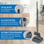 kör4u Besen-Set mit langem Stiel und Kehrschaufel - 180 Grad drehbarer Besenkopf, ergonomisch & platzsparend – für Tierhaare, Hartböden, Haushalt & Büro