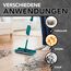 Swivel Sweeper Akku-Besen - einfache Krümelaufnahme - Kabellos, beutellos & wiederaufladbar - Bodenfeger mit rückenschonendem Knickgelenk & 360° Rotation - Maximale Flexibilität - Mühelose Reinigung