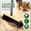 ORGAFLIX Premium Besen mit Stiel und Handfeger Set - Kehrset mit Rosshaarmischung, extra Staubbindend, 24 mm verzinktes Gewinde, Besenstiel verstellbar 60–130 cm, Made in Germany & Italy