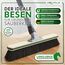 ORGAFLIX Premium Besen mit Stiel 40 cm, extra staubbindend mit feiner Rosshaarmischung und Kantenschutz für empfindliche Böden und Möbel, Kehrbesen mit Besenstiel, Made in Germany und Italy