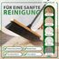 ORGAFLIX Besen mit Stiel 40 cm, Zimmerbesen mit feinen Kunstfasern Made in Germany und Italy, robuster Kehrbesen für Haushalt und Halle, entfernt Staub und Schmutz gründlich im Innenbereich