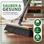ORGAFLIX Premium Besen mit Stiel 40 cm, extra staubbindend mit feiner Rosshaarmischung und Kantenschutz für empfindliche Böden und Möbel, Kehrbesen mit Besenstiel, Made in Germany und Italy
