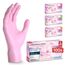 ARNOMED Einweghandschuhe Pink 100 Stück/Box, Einmalhandschuhe S, Nitrilhandschuhe, Handschuhe Einweg puderfrei, latexfreie Gummihandschuhe, Einweghandschuhe in XS, S, M & L verfügbar
