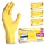 ARNOMED Einweghandschuhe Gelb 100 Stück/Box, Einmalhandschuhe XS, Nitrilhandschuhe, Handschuhe Einweg puderfrei, latexfreie Gummihandschuhe, Einweghandschuhe in XS, S, M & L verfügbar