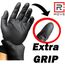 R MOVE 100 Einweghandschuhe Schwarz M, Nitrilhandschuhe EXTRA BESTÄNDIG Einmalhandschuhe +60% Dicke 6g puderfrei, latexfrei gummihandschuhe für Mechaniker Tätowierer Kosmetiker handschuhe einweg (M)