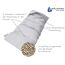 Medi Partners Kirschkernkissen Mikrowelle 60x20cm Körnerkissen groß Wärmekissen 800g 100% Baumwolle 5 kammern abnehmbarer Bezug - Kirschkernkissen nacken schulter Kältetherapie (Grau)