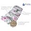 Medi Partners Kirschkernkissen Mikrowelle 60x20cm Körnerkissen groß Wärmekissen 800g 100% Baumwolle 5 kammern abnehmbarer Bezug - Kirschkernkissen nacken schulter Kältetherapie (Rosa Blumen)