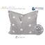 Medi Partners Kirschkernkissen Körnerkissen groß Wärmekissen 500g Rechteck 20x25cm Öko Natur 100% Baumwolle Wärme + Kältetherapie Massagetherapie (Weiße Sterne mit Graue)