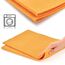 com-four® 4X Profi-Wischtuch - extrem saugstarkes Reinigungstuch - Auto Putztücher - Wiederverwendbare Lappen - waschbar, fusselfrei, antibakteriell - saugfähiges Putztuch (50x68-4 Stück - orange)