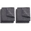 Brabantia Mikrofaser Geschirrhandtuch (2er Set), Dunkelgrau, 30 x 30 cm (Packung mit 2)