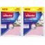 Vileda Actifibre Soft Universal, 2er Set MikrofasertüCher - streifenfreie ReinigungstüCher mit extrem hoher Saugkraft für Küchen & Bad - saugstarkes Mikrofasertuch ohne Chemie - Rosa & Grau