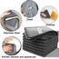 VIVOTE Microfaser Spültücher Spüllappen waschbar Geschirrtücher Mit Poly-Mesh-Scheuerseite Abwaschtücher Küche Haushaltstücher Lappen Küche,8Pack,30cmx30cm (Grau)