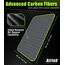 Airlab 4X Mikrofasertuch Carbon Tücher Auto, 50x40 cm Fenstertuch Poliertuch für Kristallklare & Streifenfreie Scheiben, Carbon Mikrofaser Putztücher Glastücher Reinigungstücher, Grün, 400GSM