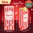 MAQIHAN Popcorn Tüten 100 stück - Popcorntüten Popcorn Klein 100 Stück Movie Night Filmabende Tüten Maschinen Papiertüten Zubehör Popcornmaschine Papier Behälter Snacktüten