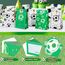 woric 20 Stück Papiertüten Fussball, 4 Stile Fussball Mitgebsel Tüten Geburtstagstüten Partytüten mit 24 Aufkleber für Valentinstag Ostern Deko Geburtstag Kinder Mottoparty Giveaways