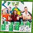 woric 20 Stück Papiertüten Fussball, 4 Stile Fussball Mitgebsel Tüten Geburtstagstüten Partytüten mit 24 Aufkleber für Valentinstag Ostern Deko Geburtstag Kinder Mottoparty Giveaways