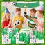 woric 20 Stück Papiertüten Fussball, 4 Stile Fussball Mitgebsel Tüten Geburtstagstüten Partytüten mit 24 Aufkleber für Valentinstag Ostern Deko Geburtstag Kinder Mottoparty Giveaways