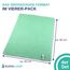 ELEXACLEAN Mikrofaser Trockentuch, Premium Waffeltuch (4 Stück, 60x40 cm, Grün) superweiche Qualität für Auto, Glas, Küche, Geschirr, Bad