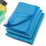ELEXACLEAN Mikrofaser Trockentuch, Premium Waffeltuch (4 Stück, 60x40 cm, Blau) superweiche Qualität für Auto, Glas, Küche, Geschirr, Bad