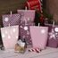 Adventskalender Tüten zum Befüllen 2025, Weihnachtskalender Papiertüten zum Selber Basteln, rosa Stil, 24 XXL Geschenktüten für Kinder frauen mädchen,Wiederverwendbar