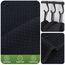 KinHwa Spültuch schwarz Spüllappen schwarz Waffeltuch Mikrofasertuch waschbar Spültücher für Küche Dicke Putzlappen Fusselfrei 20cmx20cm 10 Stück
