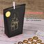 Adventskalender Tüten zum Befüllen, Weihnachtskalender Papiertüten zum Selber Basteln, DIY Advents Kraftpapiertüten Selbstbefüllen zum selbst füllen,Schwarzgold motiv, 24 Bedruckte Geschenktüten