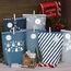Adventskalender zum Befüllen 2025-24 blau-grauen Papiertüten groß (22x16x6cm) zum Selber füllen - Weihnachtskalender tüten für Kinder Junge und Männer, Wiederverwendbar