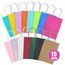 rokrist Bunte Geschenktüten mit Henkel 15 Stück Papiertüten Bunt, Bunte Kraftpapier Partytüten, für Weihnachten Partys, Hochzeiten, Geburtstag, Feiern, Süßigkeiten, DIY (21x15x8cm)