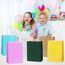 rokrist Bunte Geschenktüten mit Henkel 15 Stück Papiertüten Bunt, Bunte Kraftpapier Partytüten, für Weihnachten Partys, Hochzeiten, Geburtstag, Feiern, Süßigkeiten, DIY (21x15x8cm)