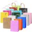 rokrist Bunte Geschenktüten mit Henkel 15 Stück Papiertüten Bunt, Bunte Kraftpapier Partytüten, für Weihnachten Partys, Hochzeiten, Geburtstag, Feiern, Süßigkeiten, DIY (21x15x8cm)