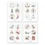 Him & I® - 24 Adventskalender Zahlen Sticker für Weihnachtskalender - Aufkleber für Advents-Kalender (rund/matt / 40mm) - Nummern für Papiertüten - perfekt für DIY Adventskalender basteln & befüllen