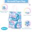 10 Stück Meerjungfrau Geschenktüten Papier,Meerjungfrau Party Taschen mit Henkel,Geschenktüten Bunt für Kindergeburtstag Mädchen,Gastgeschenke Tüten Papiertüten Partytüten Candy Tüten
