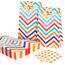 Flintronic 25 Stück Papiertüten, Geschenktüten Kindergeburtstage mit Aufkleber, 18 cm * 9 cm * 5,58 cm Candy Tüten zum Mitgebsel Kindergeburtstag Mädchen, Giveaways, Hochzeit