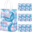 10 Stück Meerjungfrau Geschenktüten Papier,Meerjungfrau Party Taschen mit Henkel,Geschenktüten Bunt für Kindergeburtstag Mädchen,Gastgeschenke Tüten Papiertüten Partytüten Candy Tüten