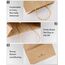 BESCOST Papiertüten, 40 Stück Geschenktüten, Kraftpapiertüten mit Henkel, 21 x 27 x 11cm, Geschenktüten für Einkaufen, Verpackungen, 130 g/m², Braun