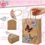 Xinstroe 12 Stück Papiertüten Kinder Geschenktüten Partytüten Papier Tüten zum Verpacken von Geschenken, Giveaways, Kindergeburtstag, Hochzeit, Party, Schmetterling Braun
