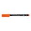 STAEDTLER permanent Marker Lumocolor, orange, Superfein, ca. 0,4 mm, wisch- und wasserfest, Made in Germany, lange Lebensdauer, 10 orange Universalstifte im Kartonetui, 313-4